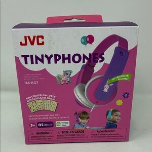 JVC Children S Noise-Canceling Over-Ear Headphones Pink HAKD7P
